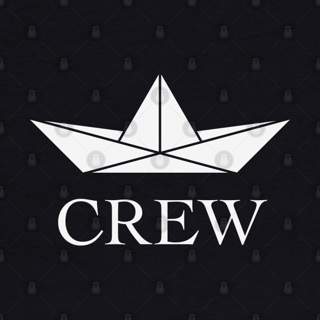 Crew (Crew Complement / Paper Boat / Paper Ship / White) by MrFaulbaum